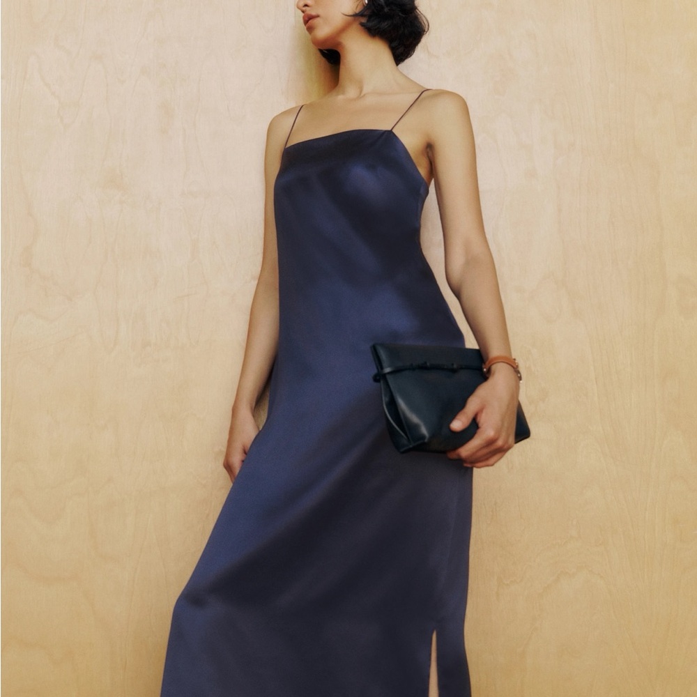 Reformation Yoshe Dress - Navy